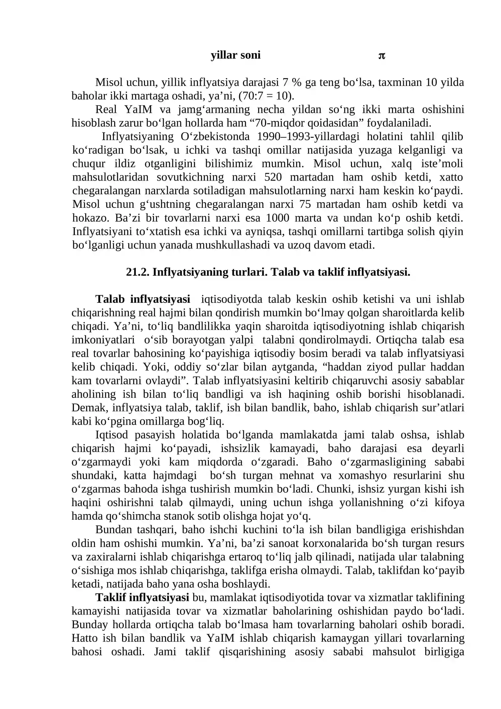 INFLYATSIYA VA AKSILINFLYATSIYA SIYOSATI 2