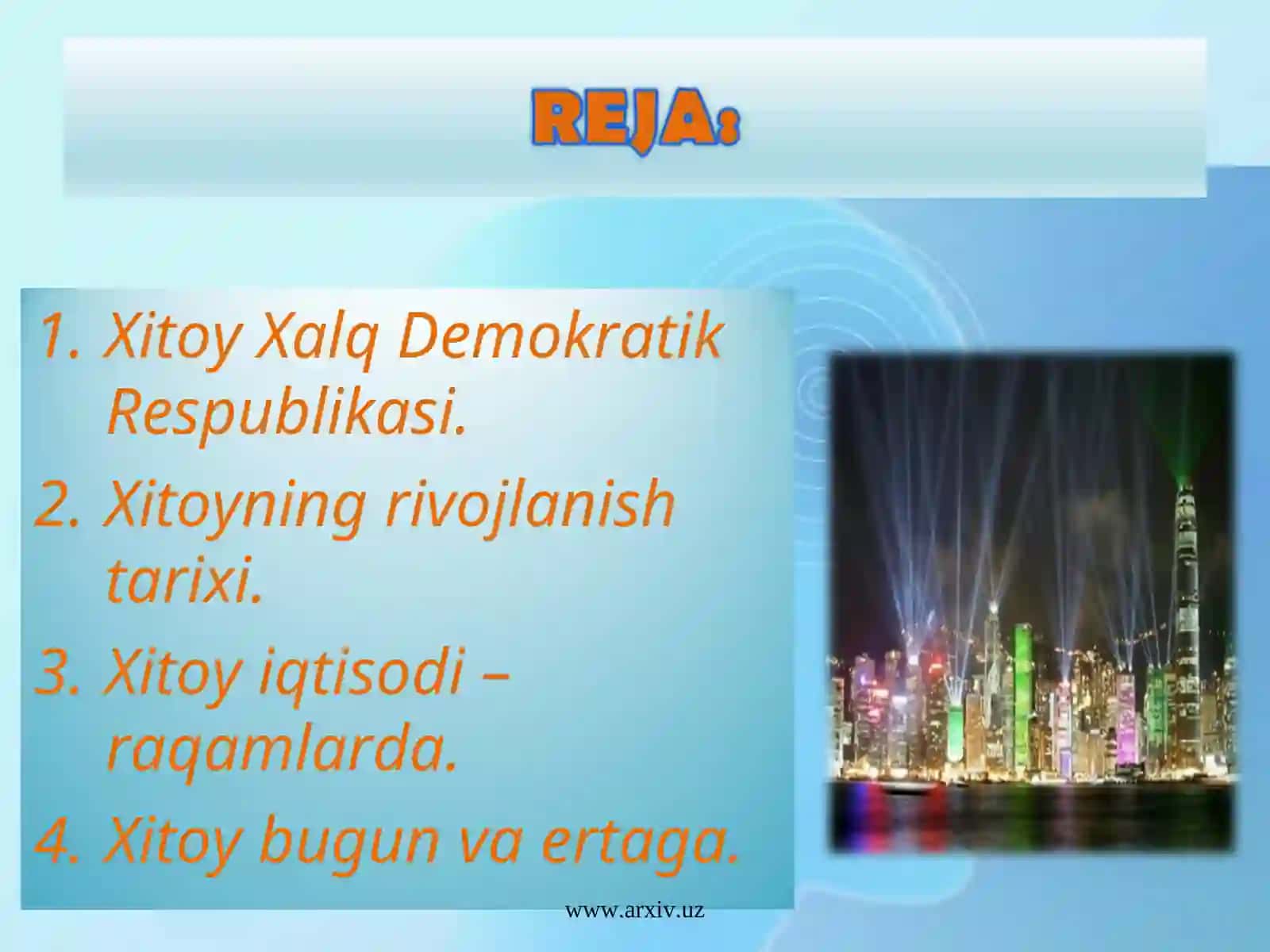 XITOY IQTISODIYATI 2