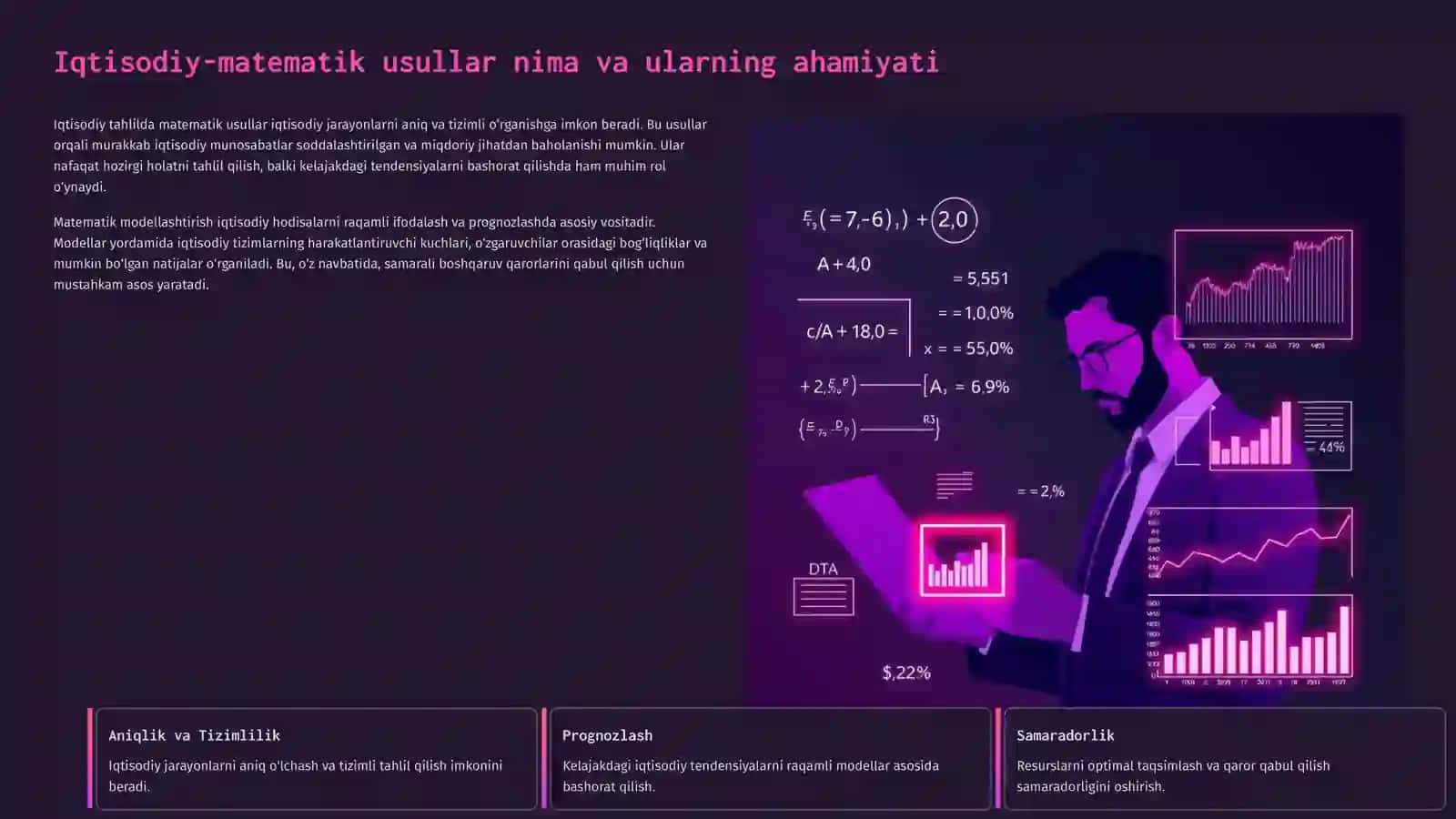Iqtisodiy tahlilning iqtisodiy-matematik usullari 2