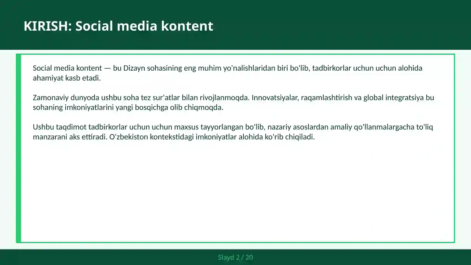 Social media kontent 2