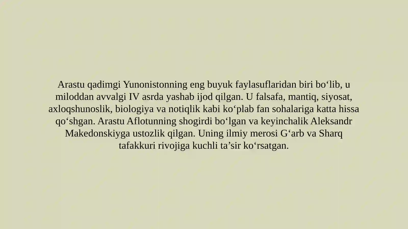 Arastuning "Ritorika" asari haqida ma'lumot 2