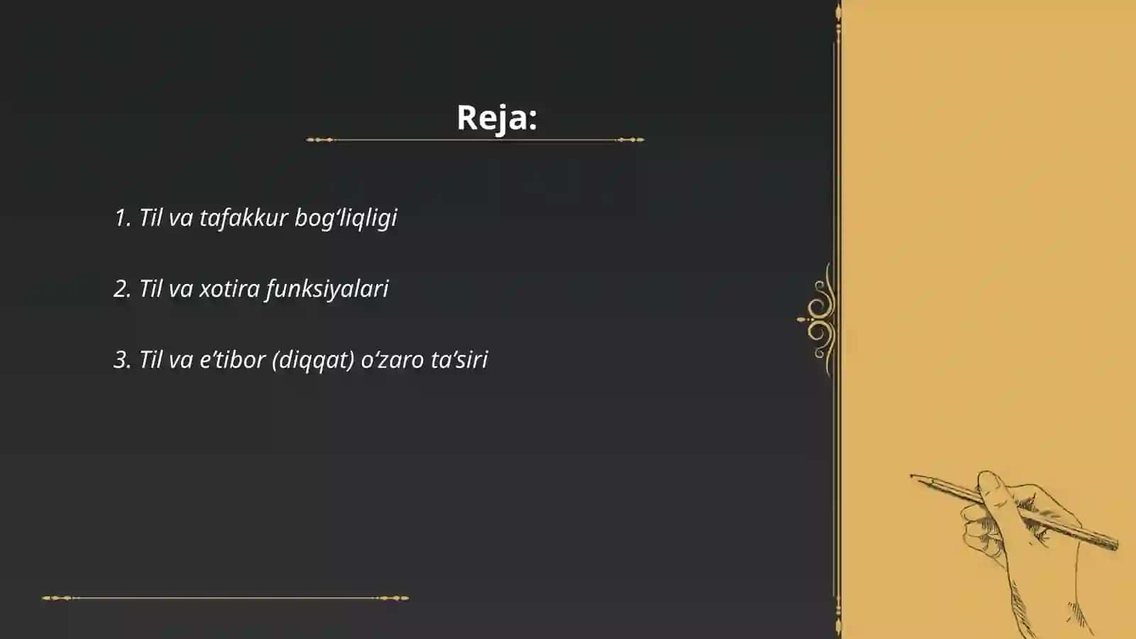 Til va oliy psixologik funksiyalar bog'liqligi 2