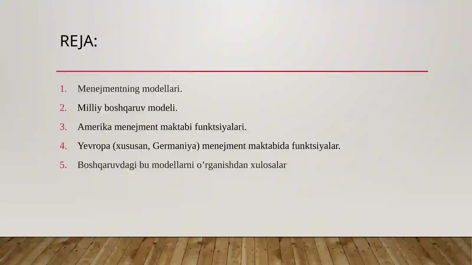 Menejmentning modellari 2