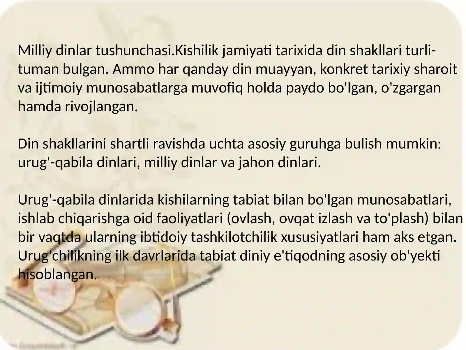 Qadimgi va milliy dinlar 2