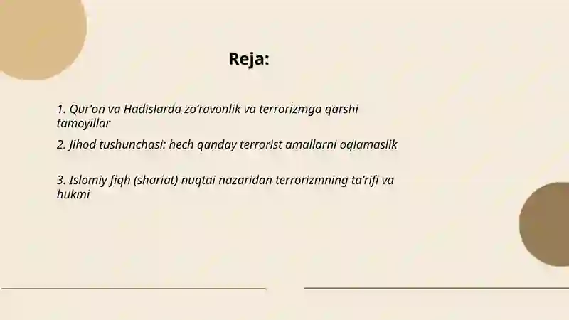 Islom dini terrorizmga qarshi 2