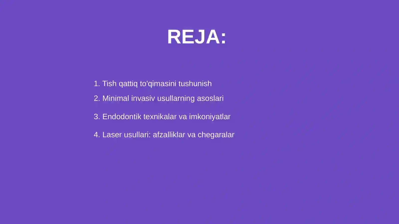 Tish qattiq to'qimasini charxlashning minimal invaziv usullari 2