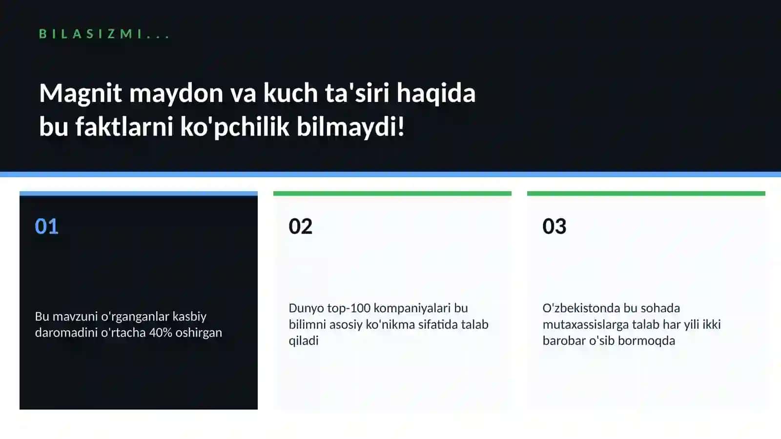 Magnit maydon va kuch ta'siri 2