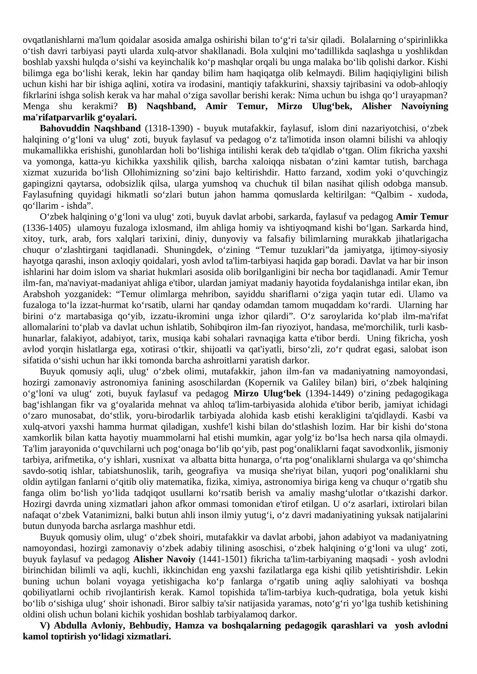 Sharq allomalarining ta'lim-tarbiya (Pedagogika)ga doir fikr va g‘oyalari 2