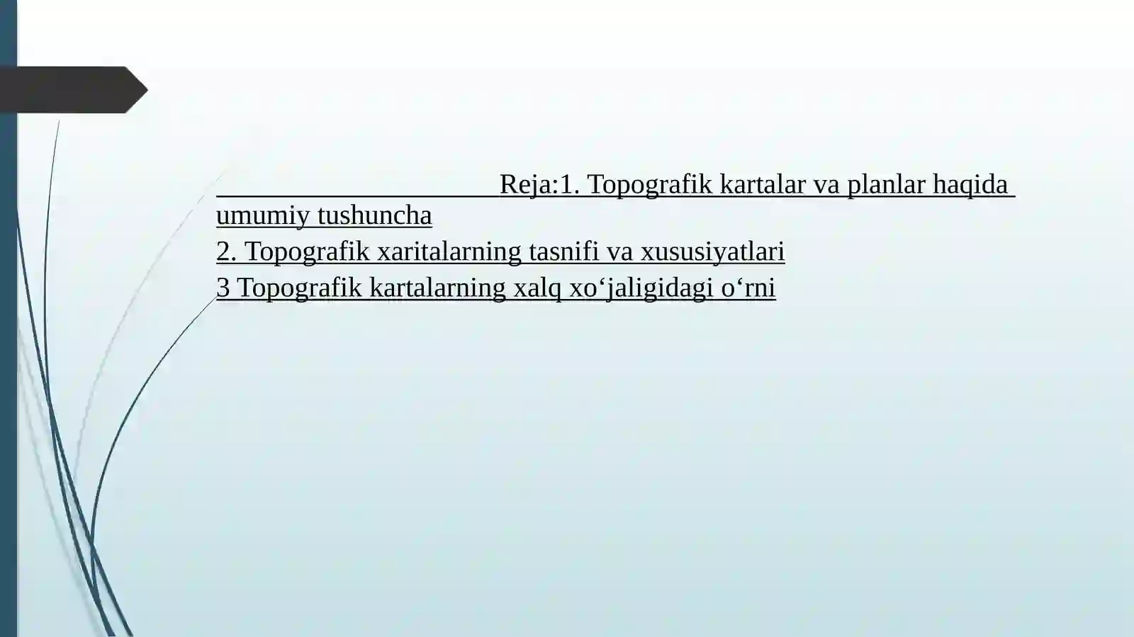 Topografik plan va kartalarni yangilash 2