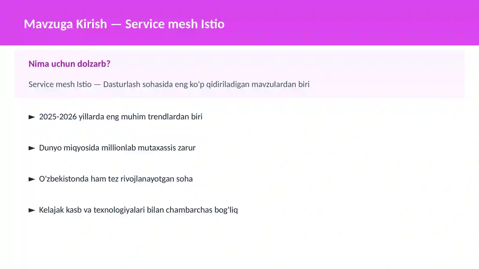 Service mesh Istio 2
