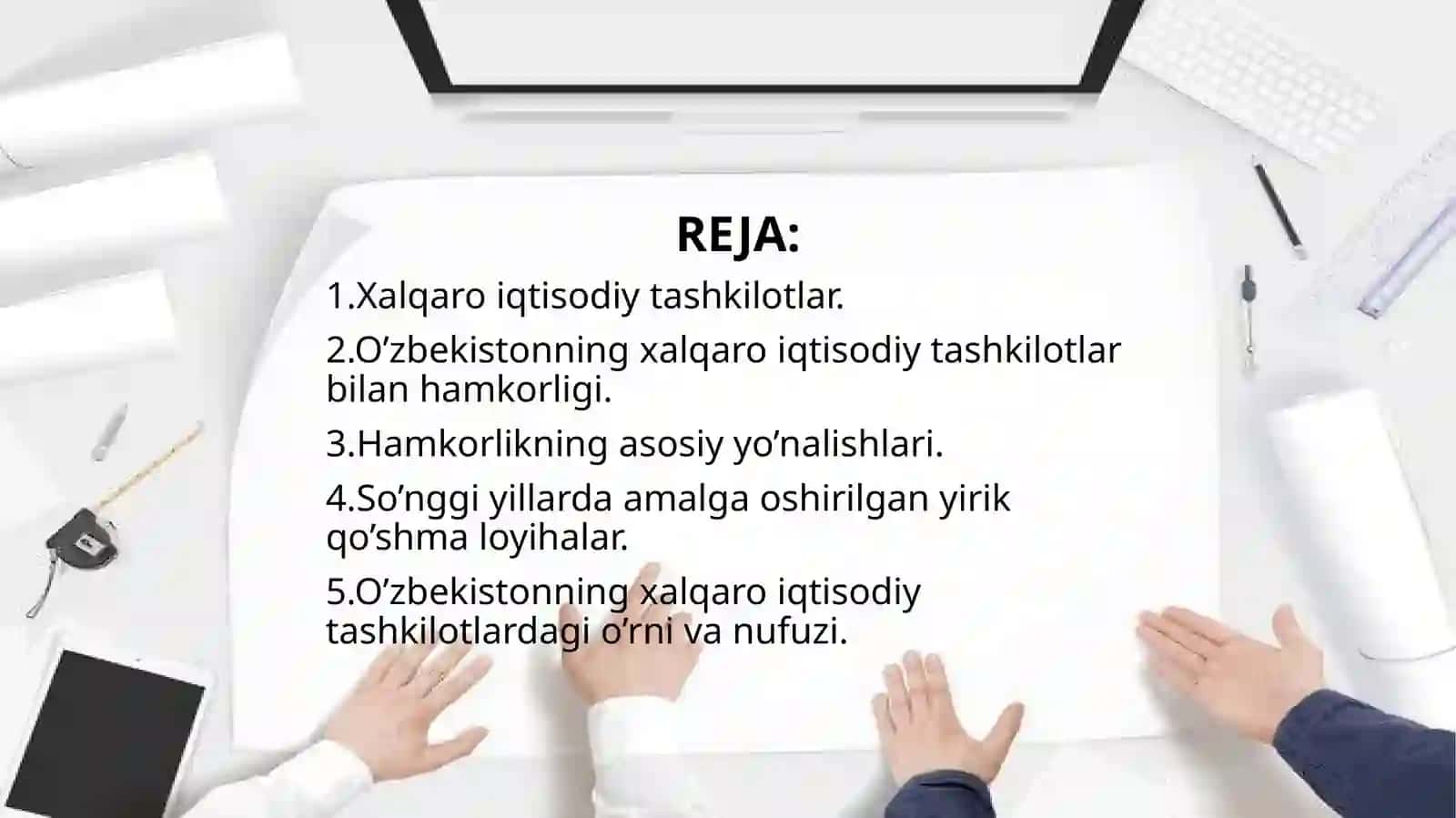 O’zbekistonning xalqaro iqtisodiy tashkilotlar bilan hamkorligi 2