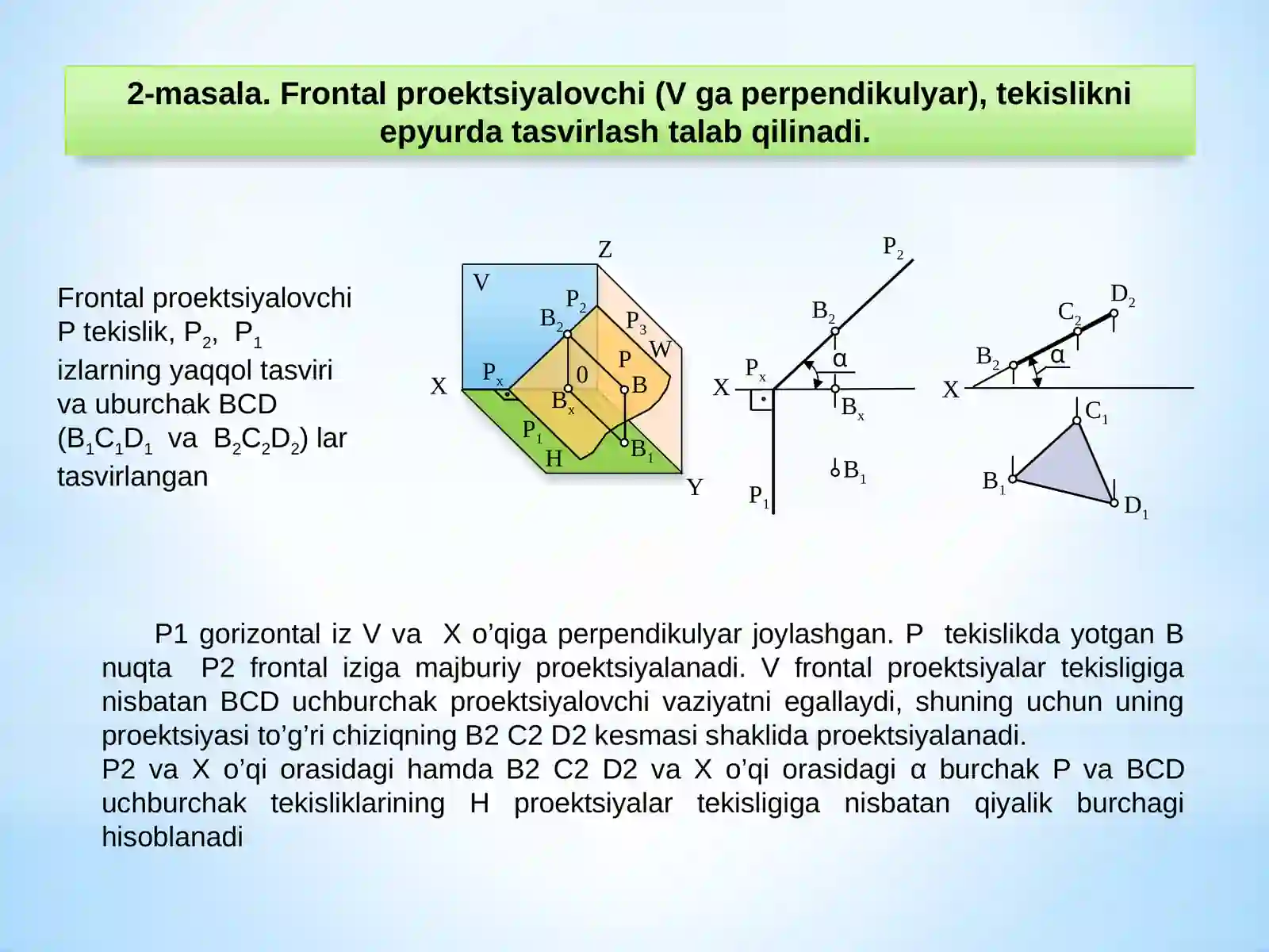 Xususiy vaziyatdagi tekisliklar 2