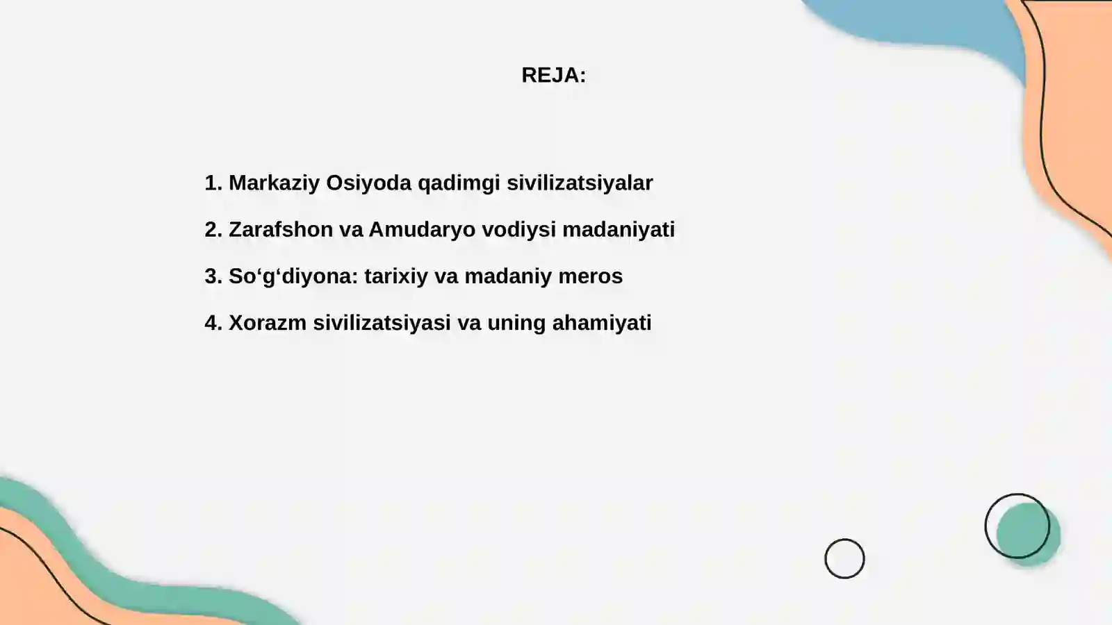 Markaziy Osiyo sivilizatsiyasi 2