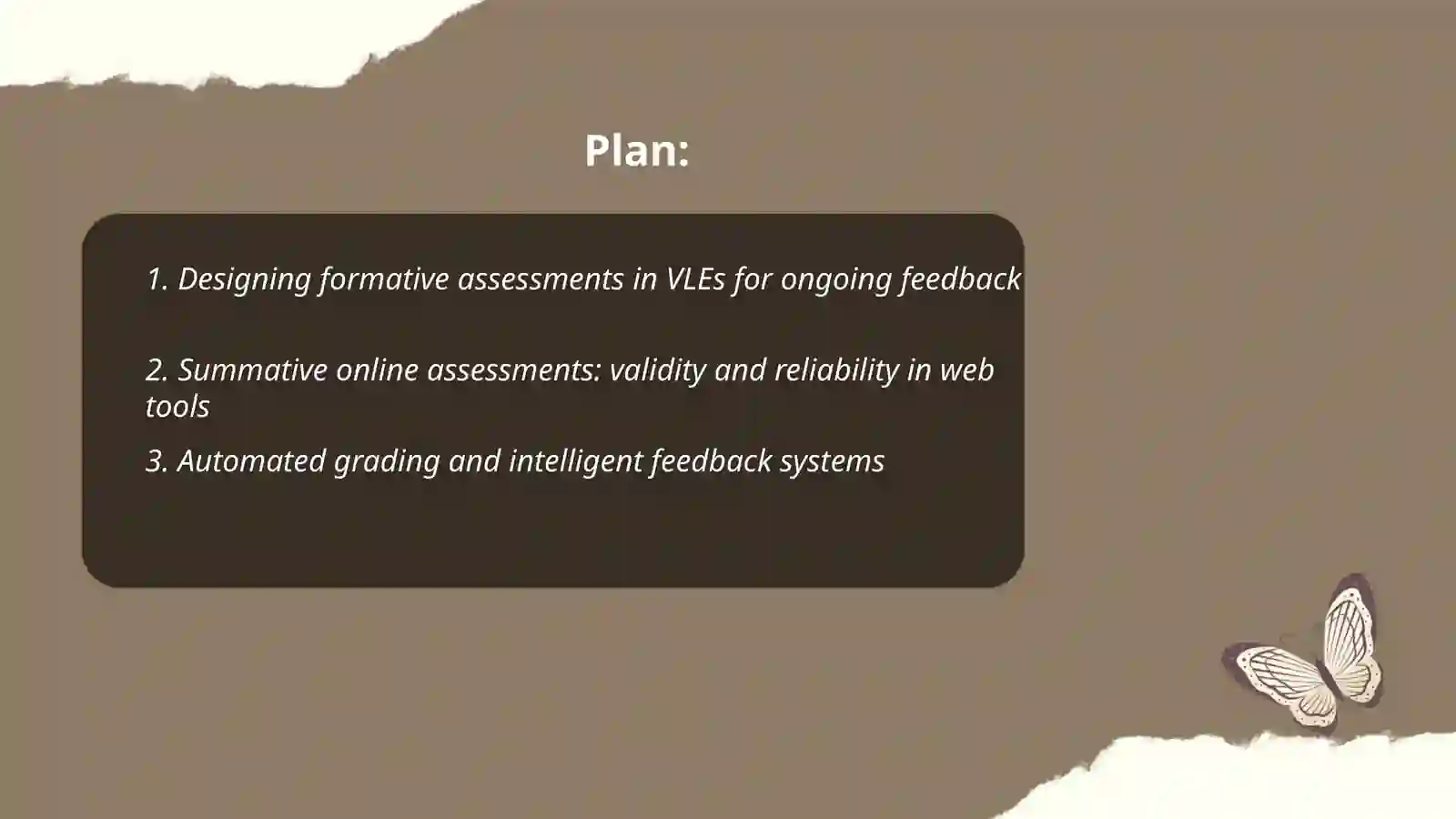Online Assessment and Feedback through VLEs and Web Tools 2