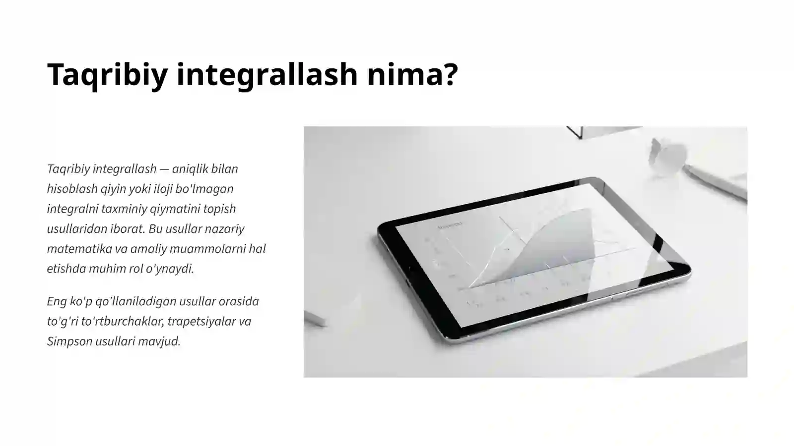 Taqribiy integrallash 2