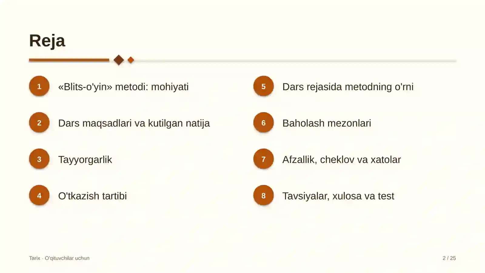 tarix darslarida blits o'yin metodidan foydalanish 3729 2