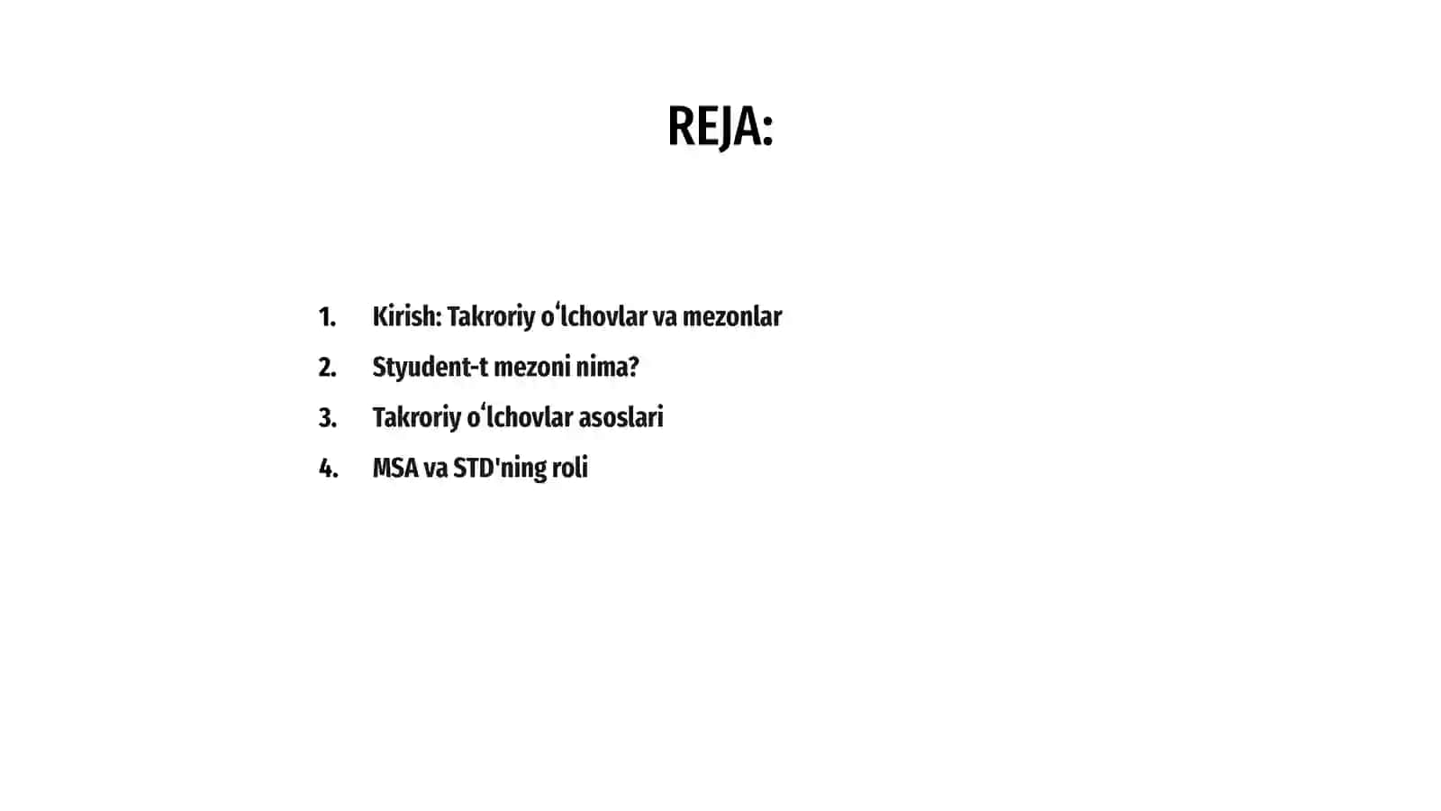 Styudent-t mezonini hisoblash 2