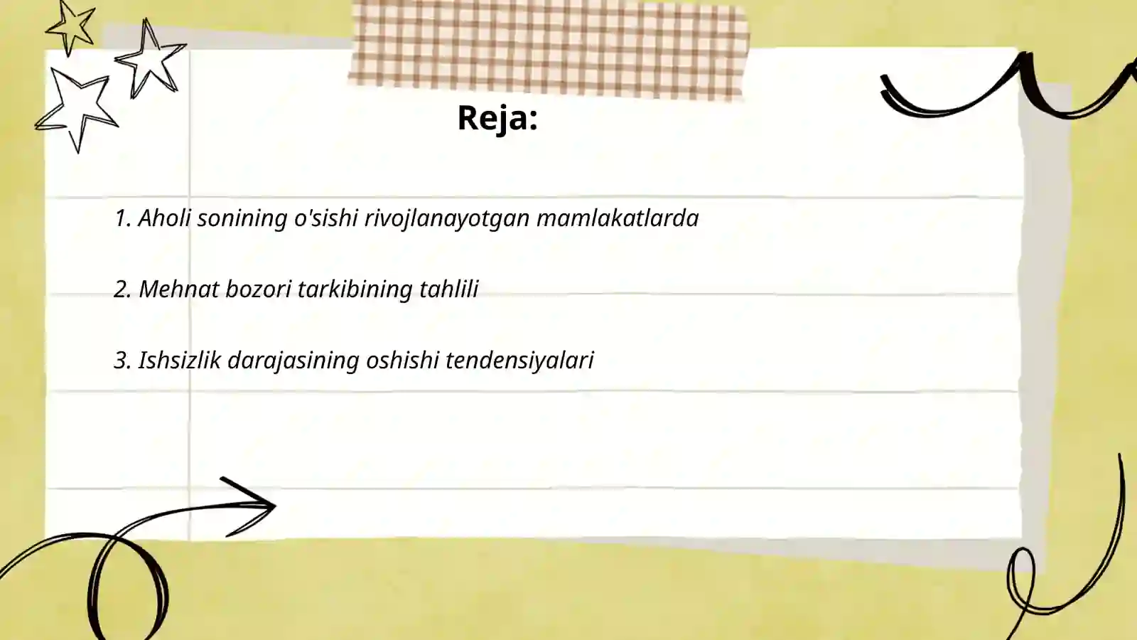 Rivojlangan mamlakatlarda aholi va mehnat bozori ko‘rsatkichlari tahlili 2