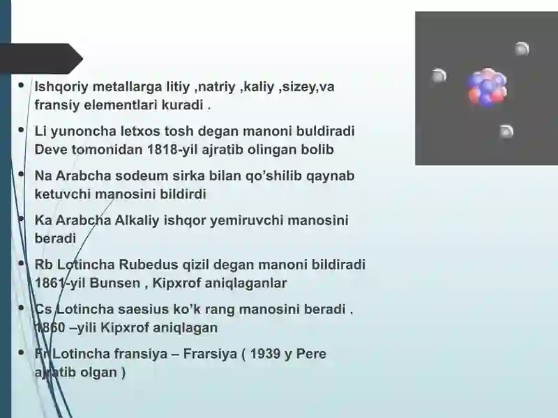 Ishqoriymetallar 2
