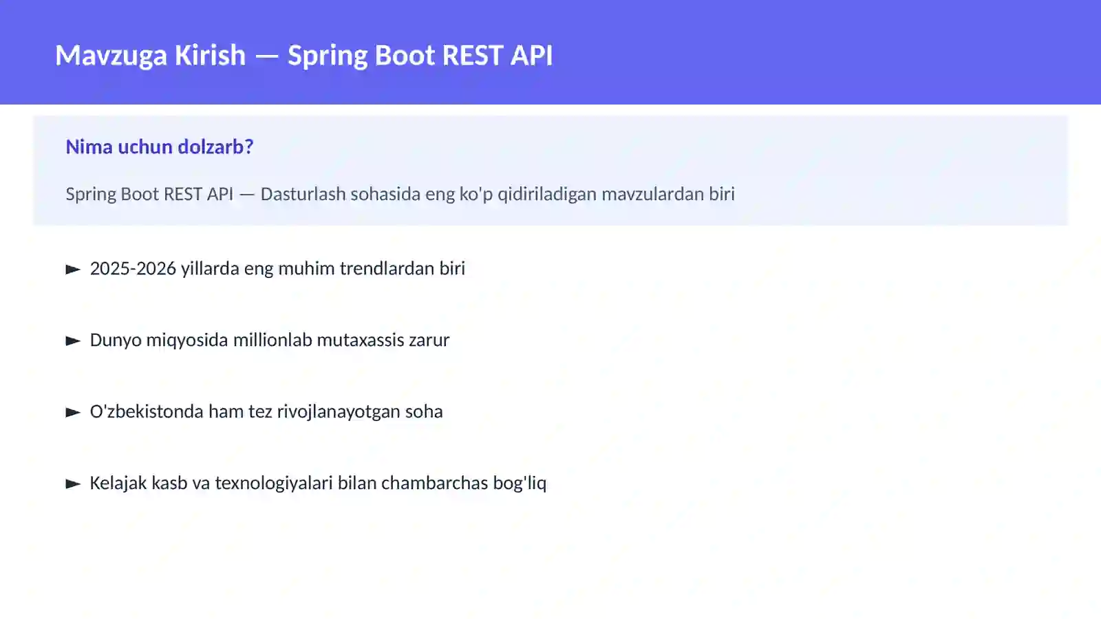 Spring Boot REST API 2