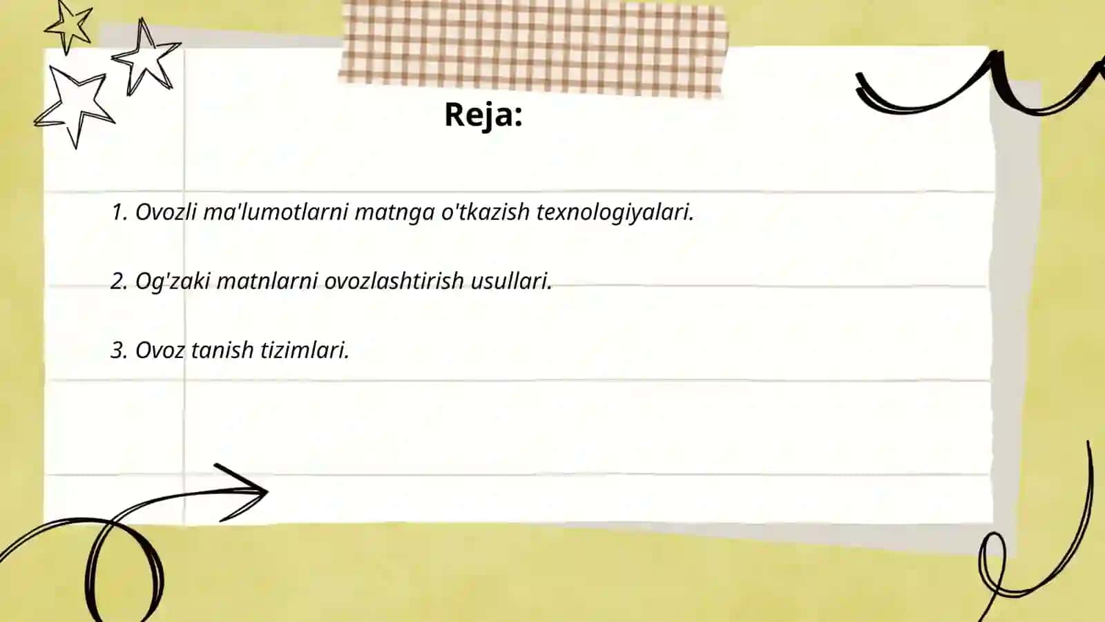 Ovozli ma'lumotlarni matnga o'tkazish texnologiyalari 2