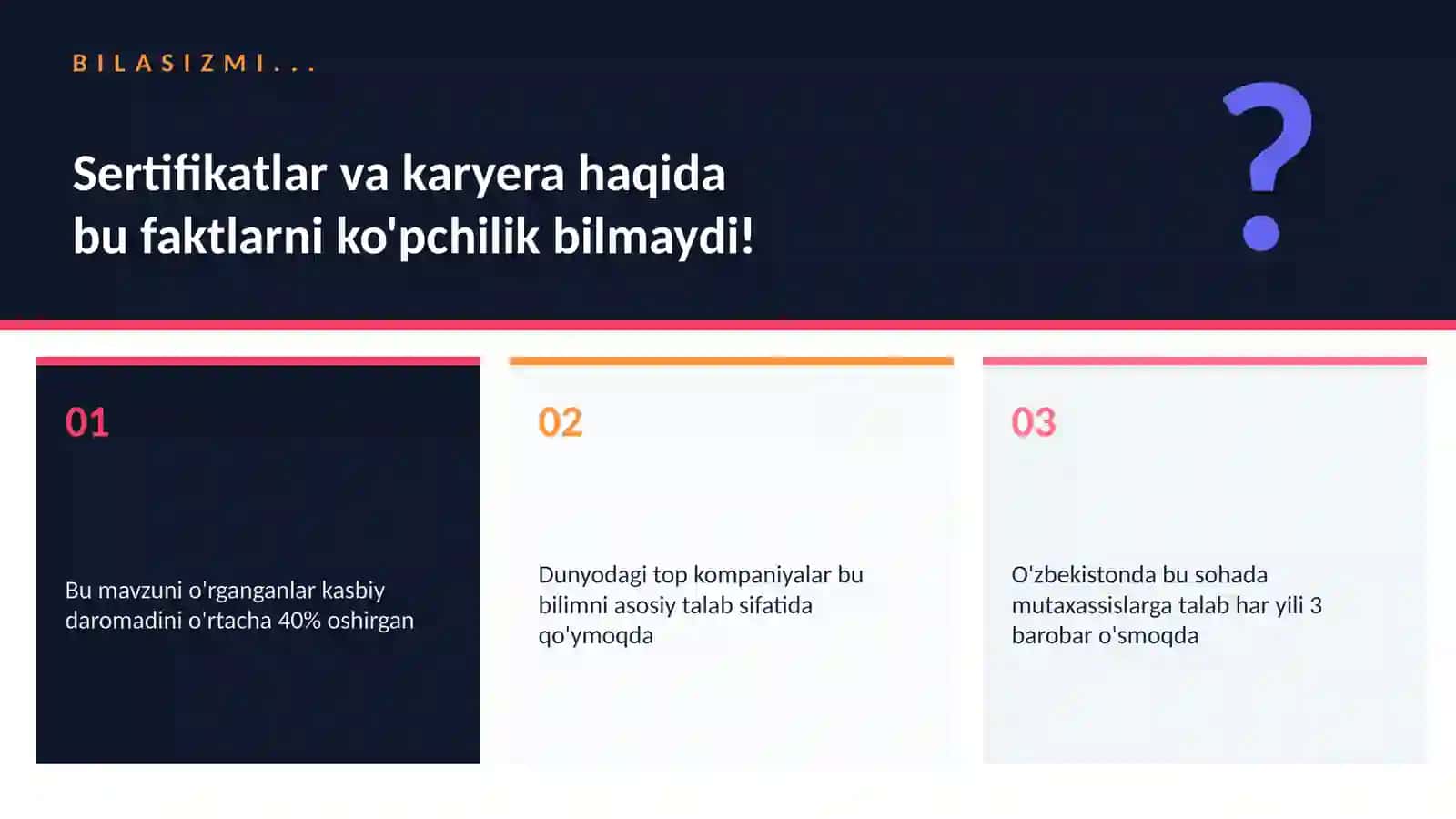 Sertifikatlar va Karyera 2