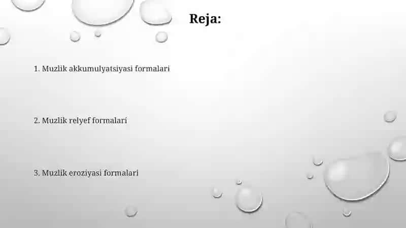 Glayatsial muz relef shakilari 2