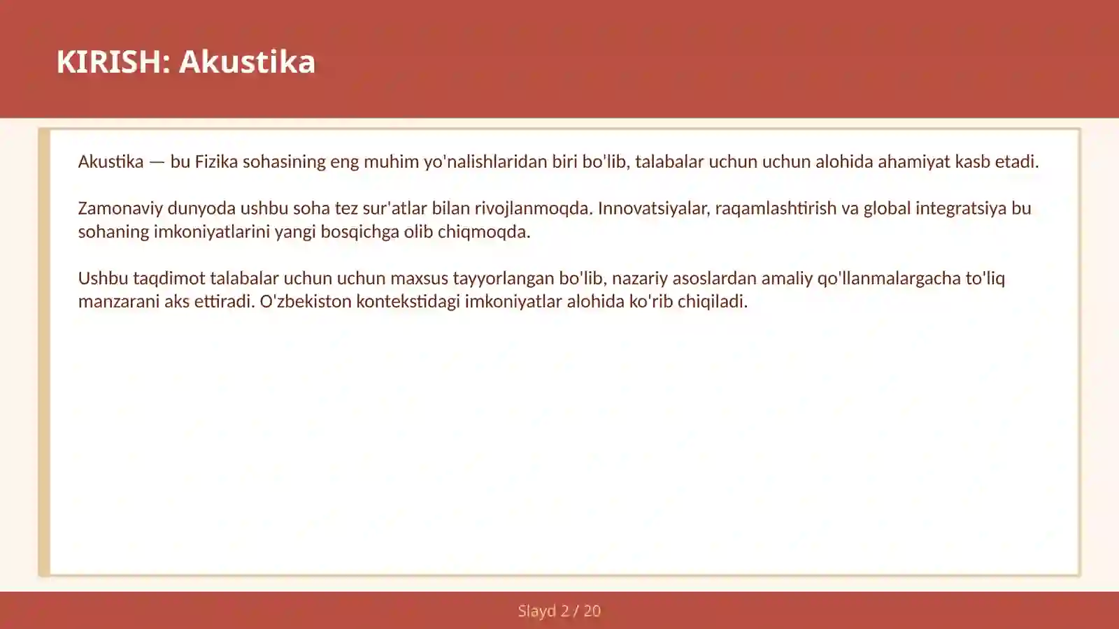 Akustika 2
