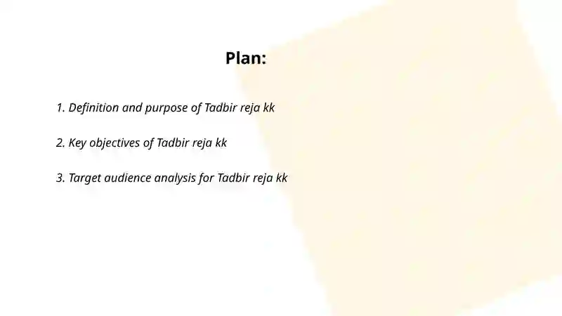 Tadbir reja kk 2