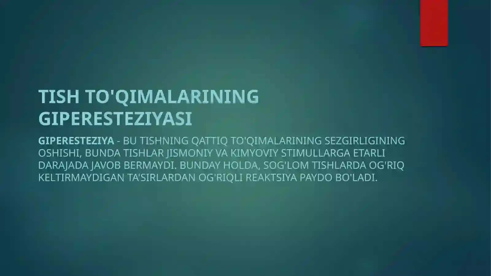 Tishning giperesteziyasi 2