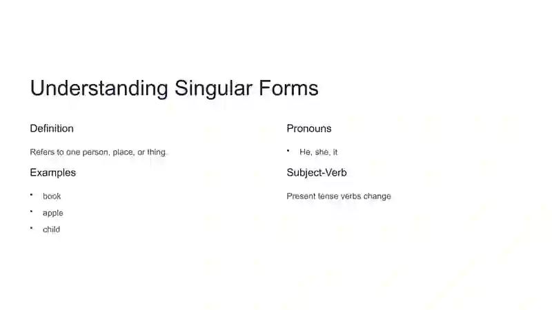 Understanding Singular Forms 2