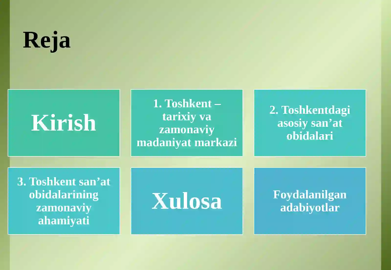 Toshkent san'at obidalari 2