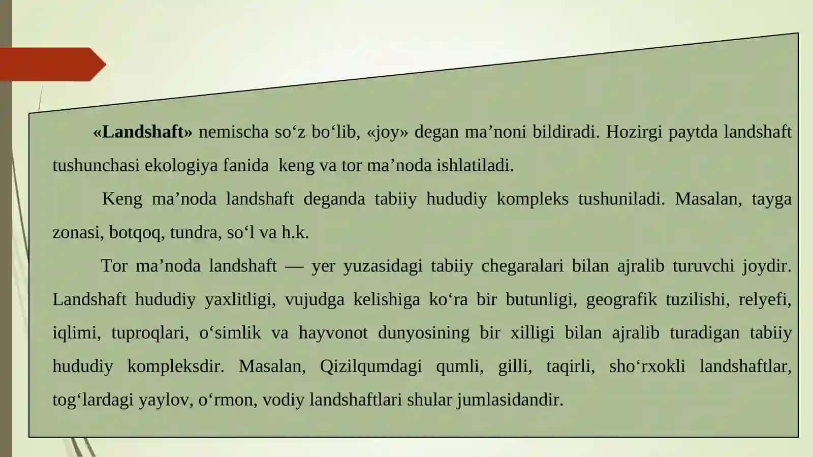 Tabiat landshaftlarni va biologik resurslarni asrashda zapovedniklar, milliy parklar, zakazniklar va boshqa aloxida muhofaza qilinadigan xududlarnig roli 2