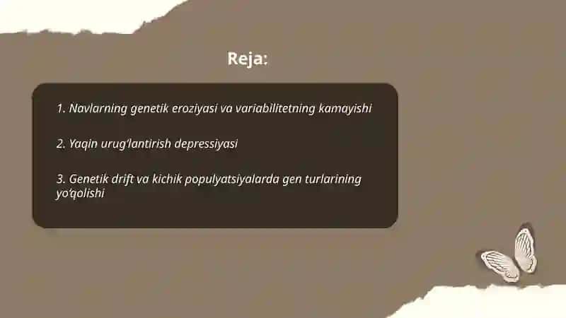 Navlarning genetik eroziyasi va variabilitetning kamayishi 2