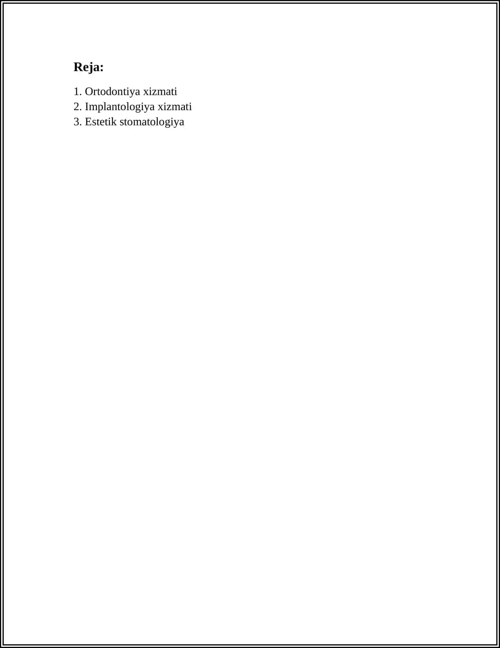 MDH DAVLATLARIDA STOMATOLOGIK XIZMATNING QAYSI TURLARI RIVOJLANGANLIGINI QIYOSIY BAHOLASH 2