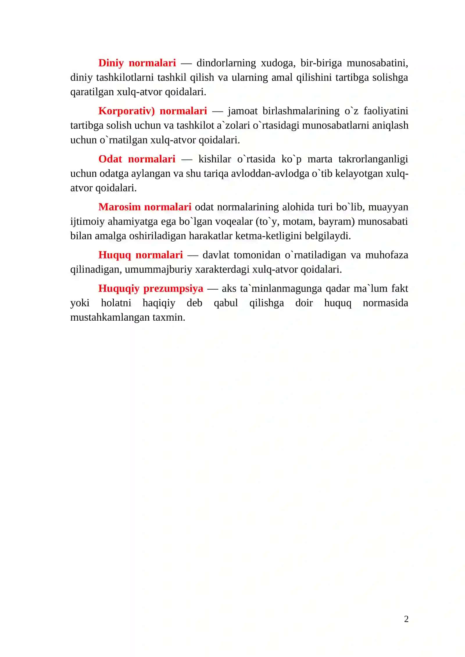 Mavzu savollari 2
