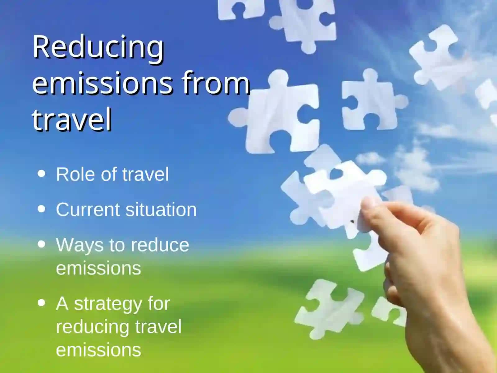 Sustainable TravelHow to reduce greenhouse gas emissions from travel 2