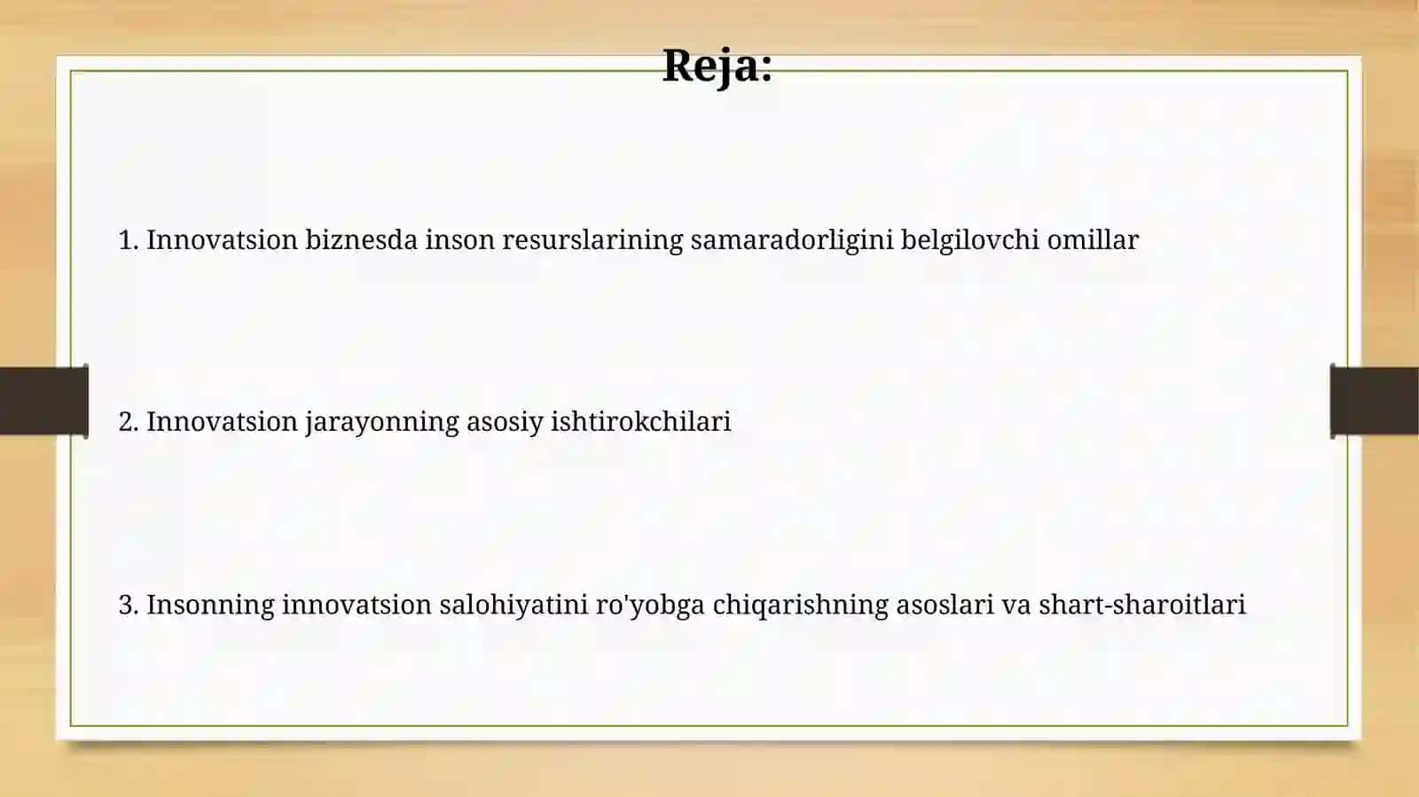 Innovatsion sohada kadrlarni boshqarish 2