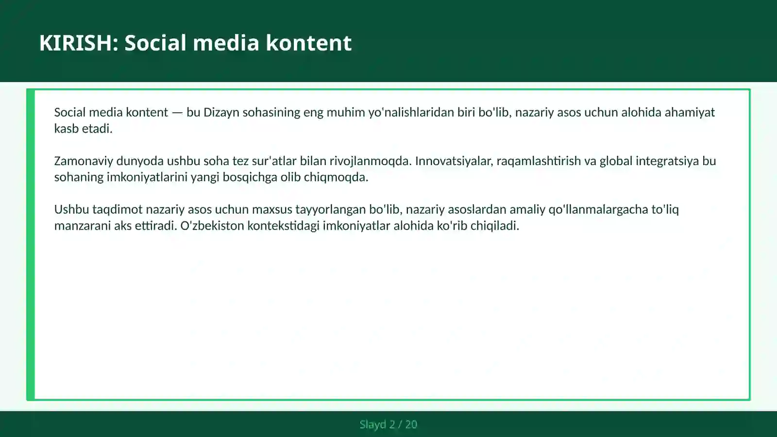 Social media kontent 2