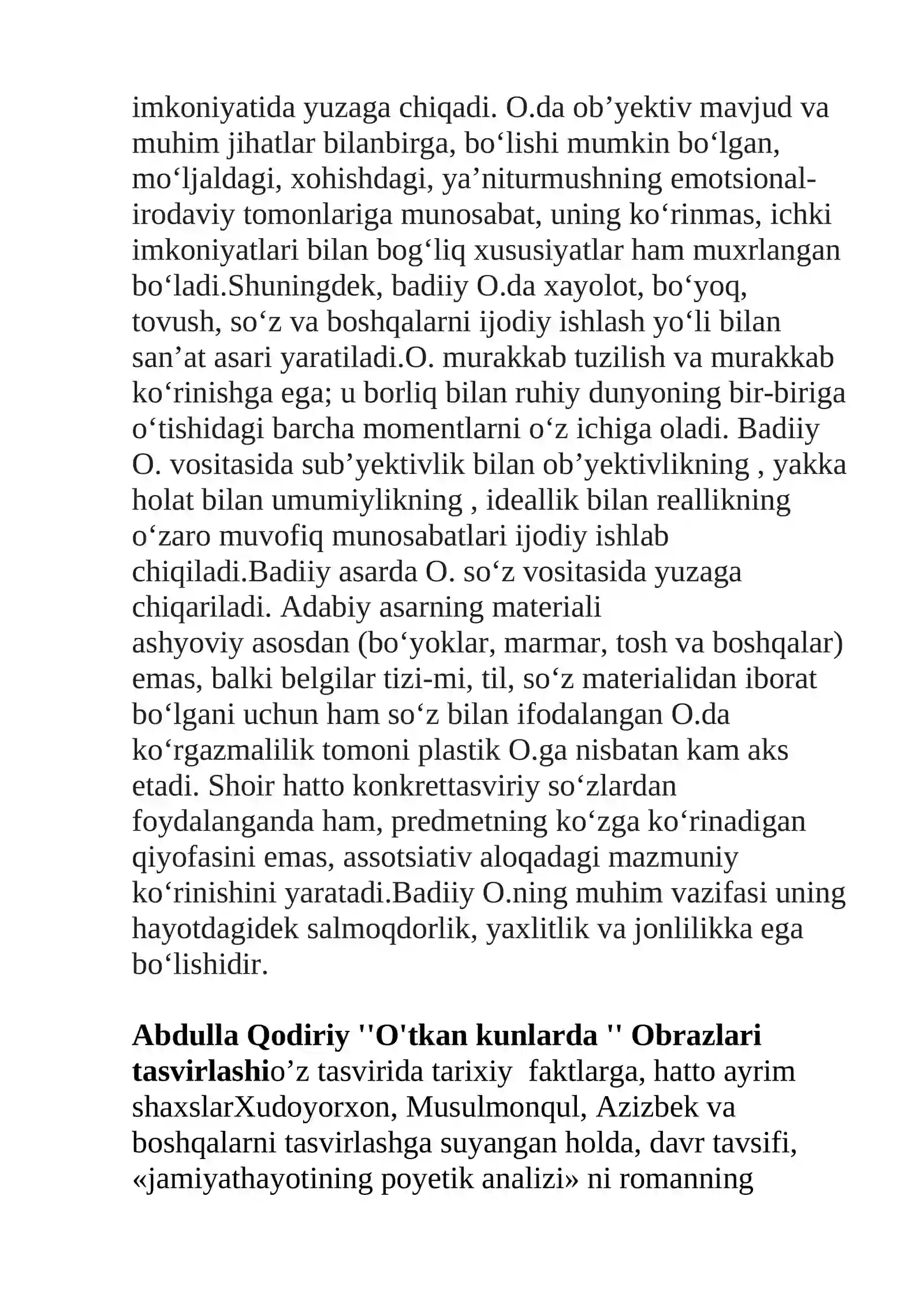 Оbrаzlаr tаsnifi 2