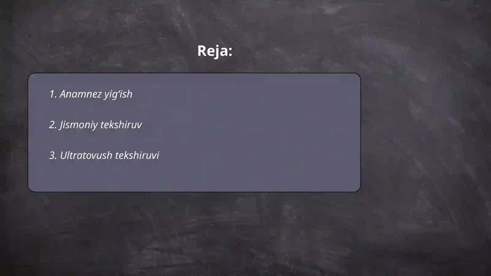 Ginekologiya fanidan Tekshirish usullari Va Qowimcha tekshirish usullar 2