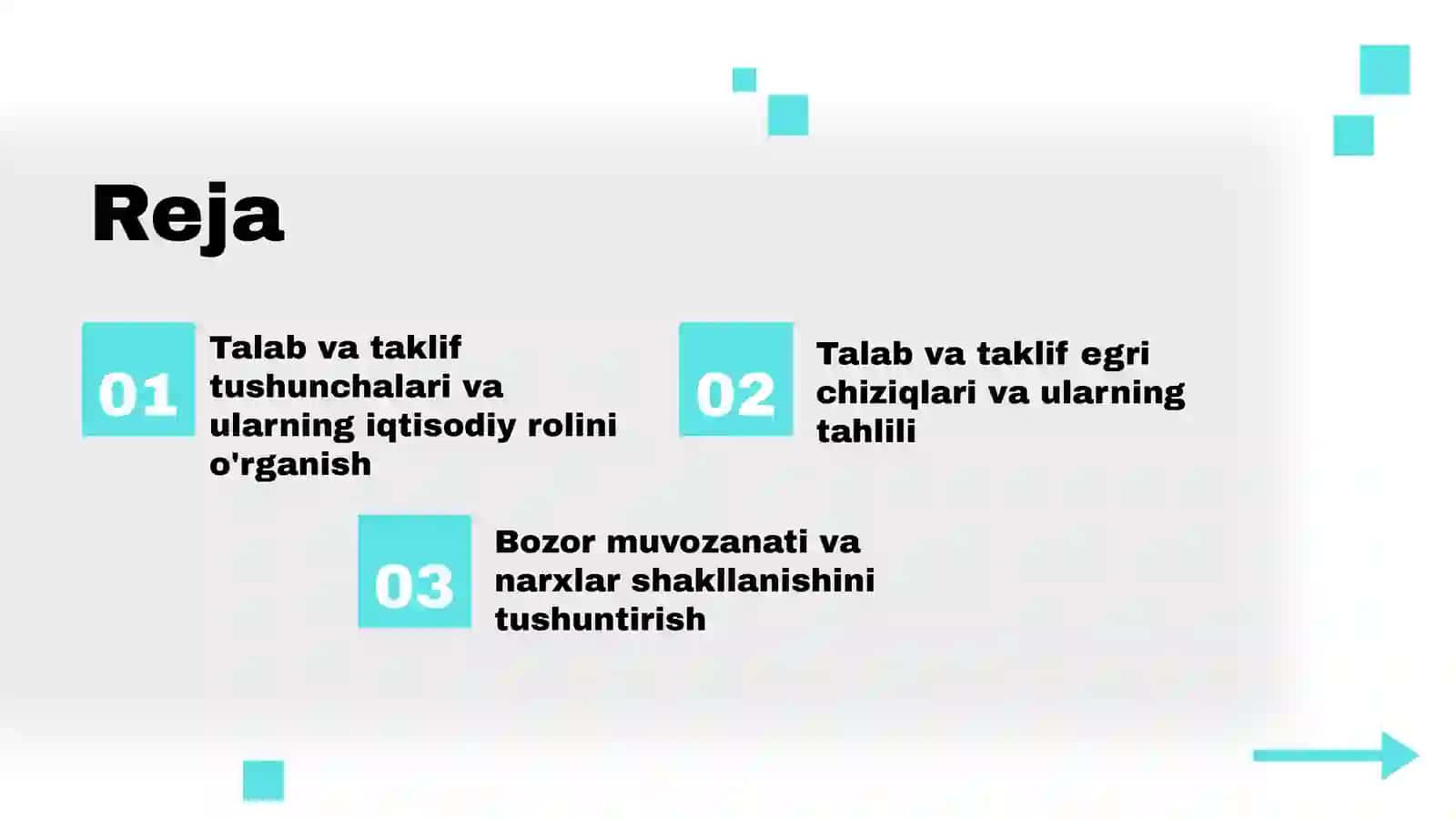 Talab va taklif tahlili 2