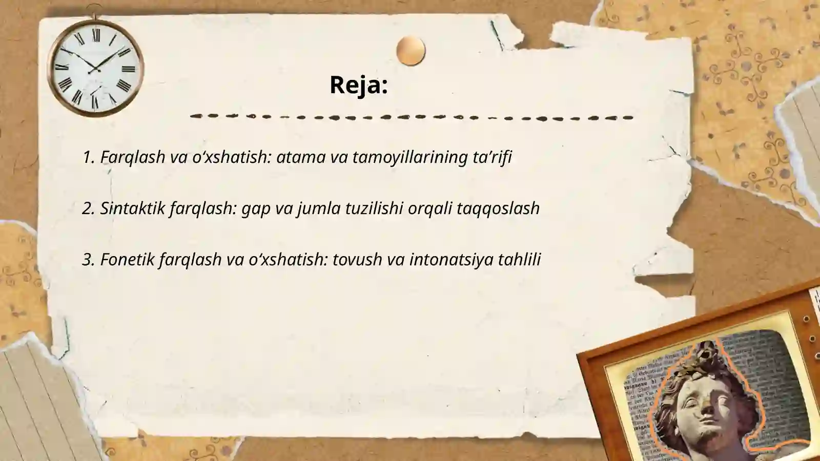 Farqlash va oʻxshatish 2