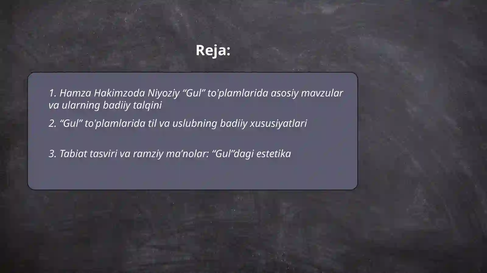 Gul to'plamlari 2