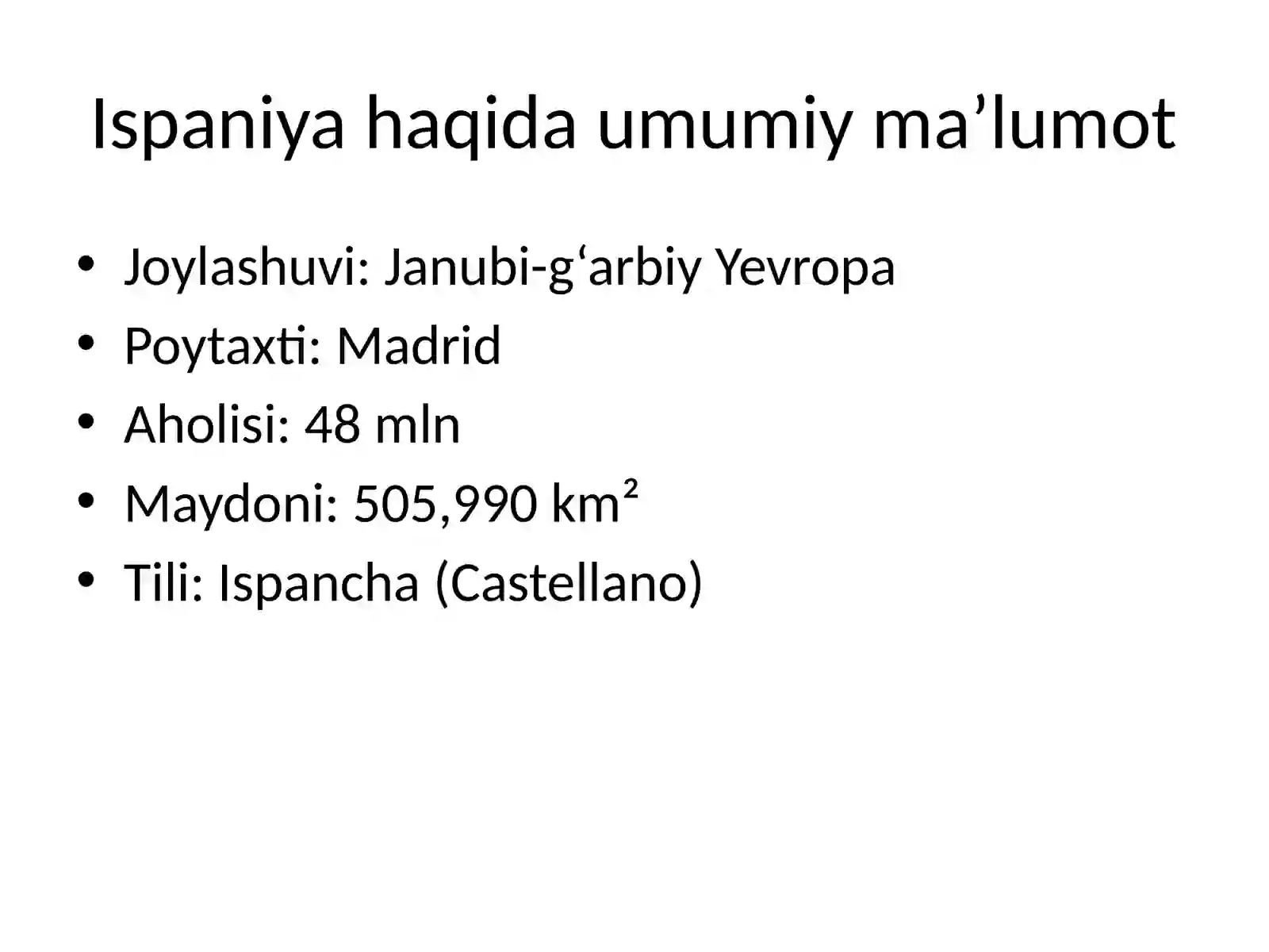 ISPANIYA SOLIQ TIZIMI 2