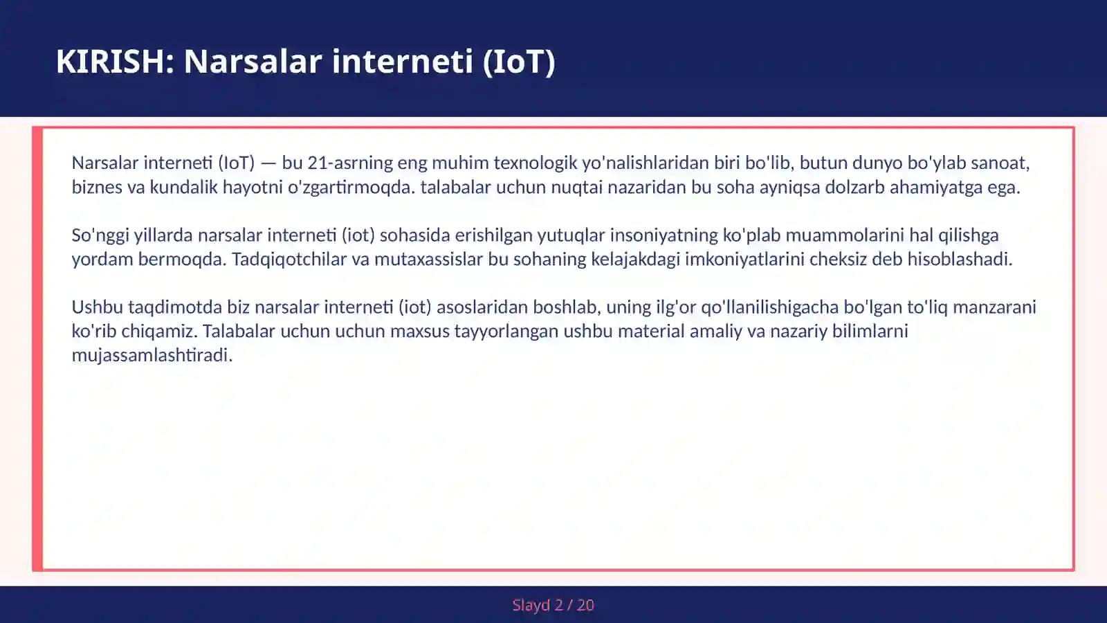 Narsalar interneti (IoT) 2
