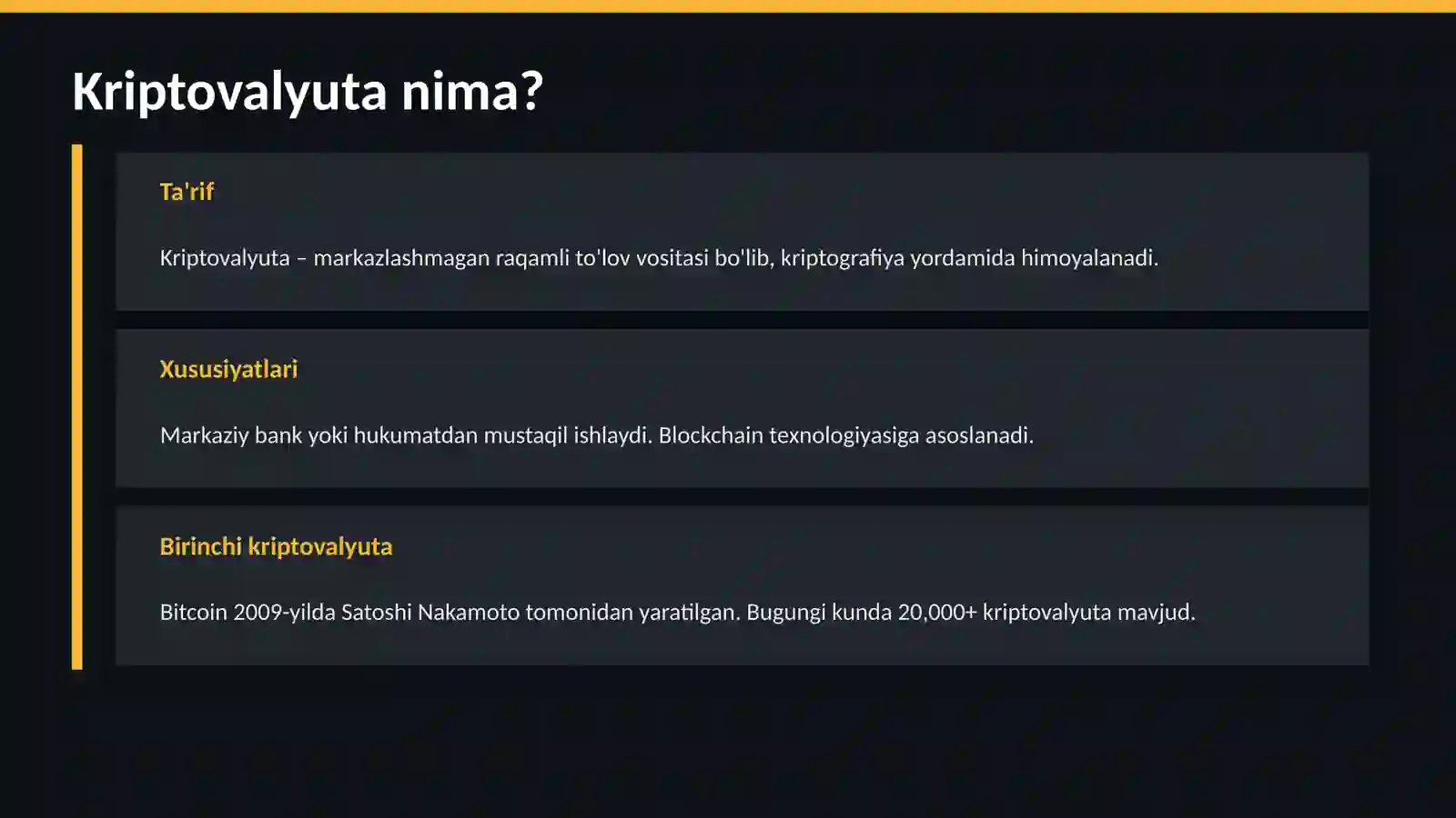 Kriptovalyutalar 2