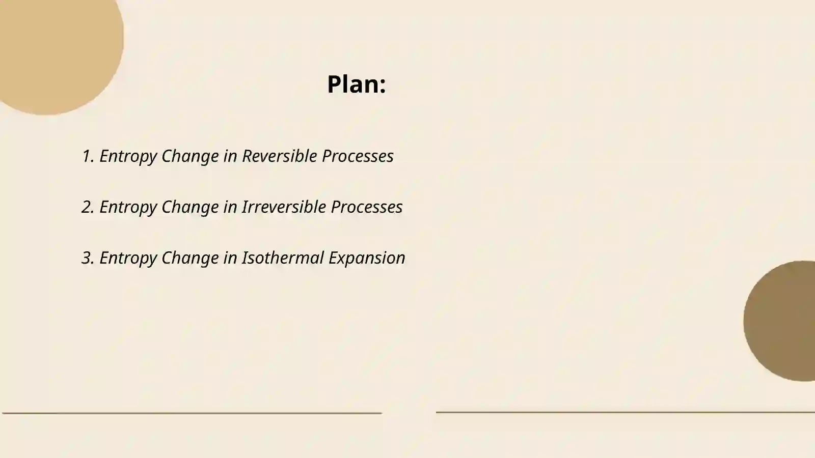 Change in entropy value in various processes 2