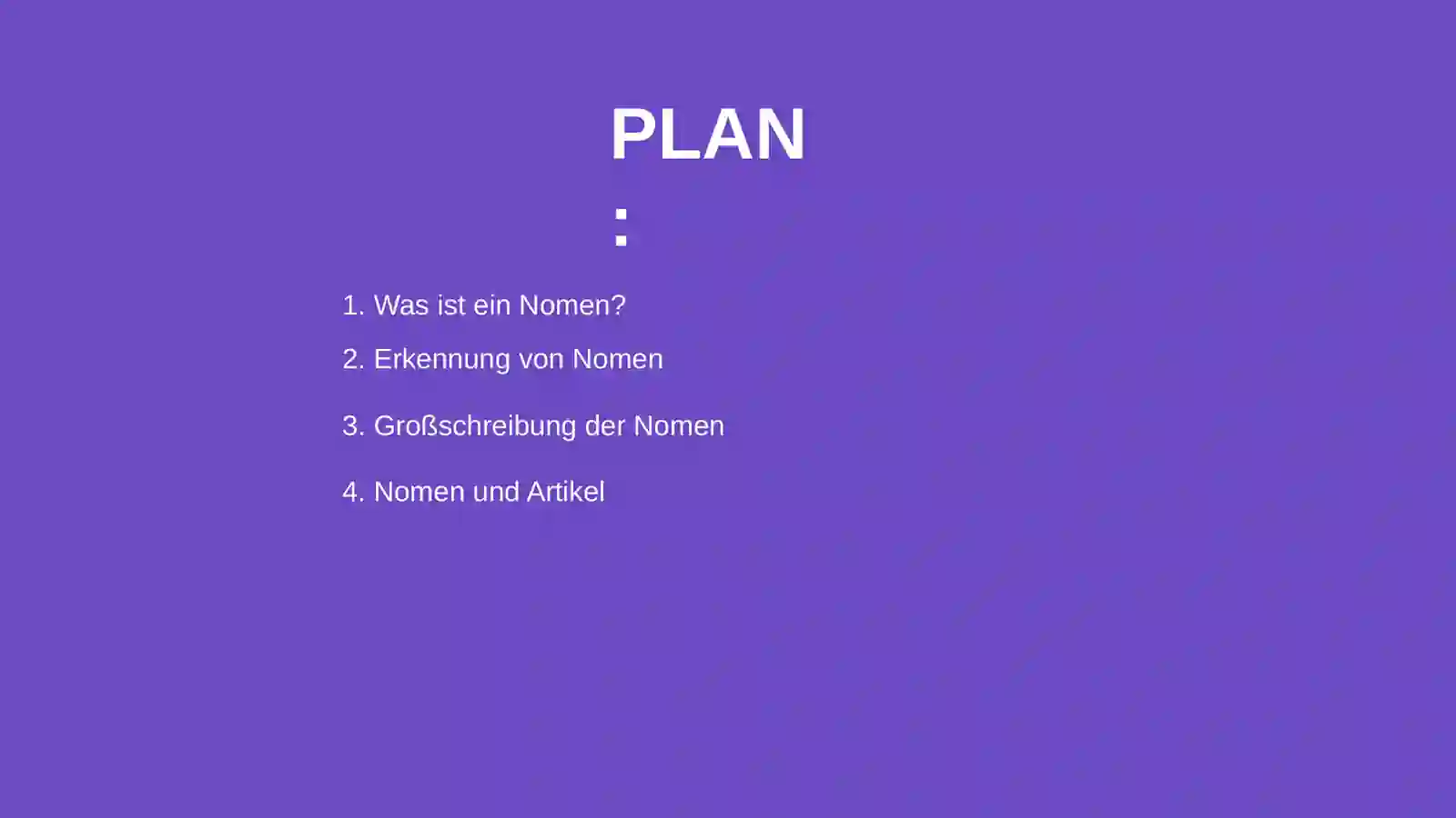 Das Nomen 2