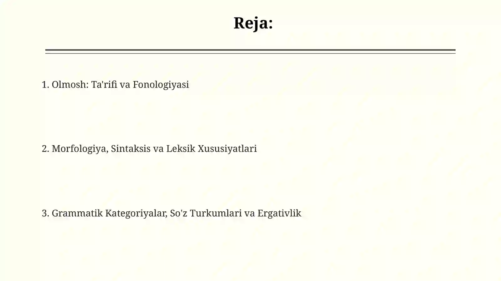 Olmosh uninggrammatikxususiyatlari 2